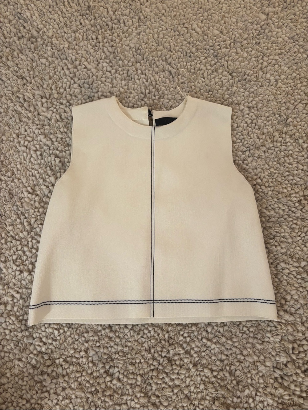 Zara white thick tank